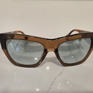 Balenciaga BA0102 Mirrored Smoke Sunglasses